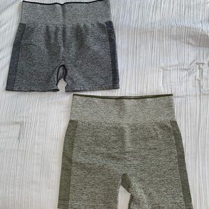 Two pairs of spandex shorts!